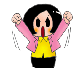 Busy Busy Salary Girl sticker #1627278