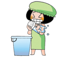 Busy Busy Salary Girl sticker #1627280