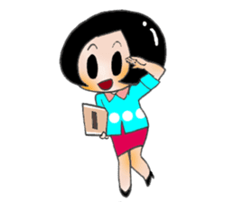 Busy Busy Salary Girl sticker #1627287