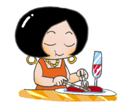 Busy Busy Salary Girl sticker #1627288