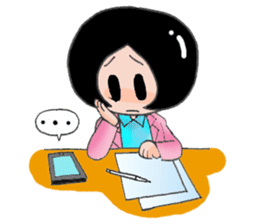 Busy Busy Salary Girl sticker #1627293