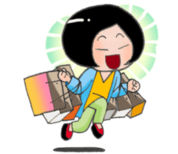 Busy Busy Salary Girl sticker #1627295