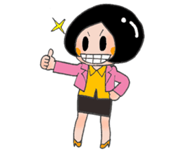 Busy Busy Salary Girl sticker #1627298