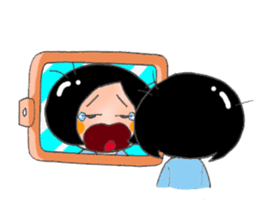 Busy Busy Salary Girl sticker #1627300