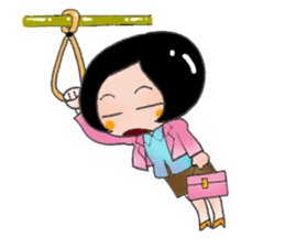 Busy Busy Salary Girl sticker #1627301