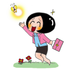 Busy Busy Salary Girl sticker #1627306