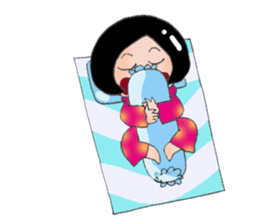 Busy Busy Salary Girl sticker #1627310