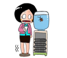 Busy Busy Salary Girl sticker #1627312