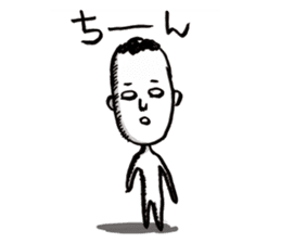 the Afro-hair office worker sticker #1628274