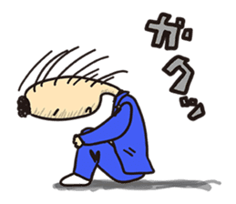 the Afro-hair office worker sticker #1628303