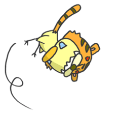 Kawaii Tiger sticker #1628600