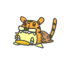 Kawaii Tiger sticker #1628610