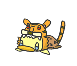 Kawaii Tiger sticker #1628610