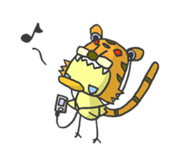 Kawaii Tiger sticker #1628624