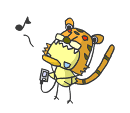 Kawaii Tiger sticker #1628624