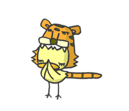 Kawaii Tiger sticker #1628631