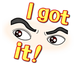 eyecontact (english version) sticker #1629784