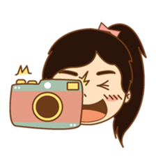 amieiko: Mi-Ke a little girl sticker #1629793