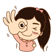 amieiko: Mi-Ke a little girl sticker #1629798