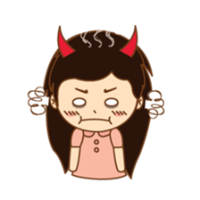 amieiko: Mi-Ke a little girl sticker #1629801