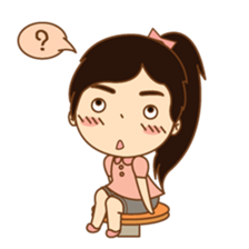 amieiko: Mi-Ke a little girl sticker #1629802