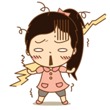 amieiko: Mi-Ke a little girl sticker #1629804