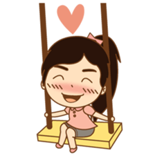 amieiko: Mi-Ke a little girl sticker #1629807