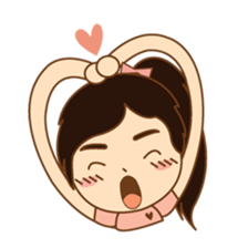 amieiko: Mi-Ke a little girl sticker #1629811