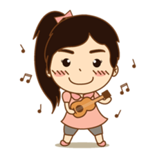 amieiko: Mi-Ke a little girl sticker #1629817