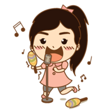 amieiko: Mi-Ke a little girl sticker #1629818