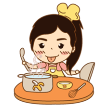 amieiko: Mi-Ke a little girl sticker #1629821