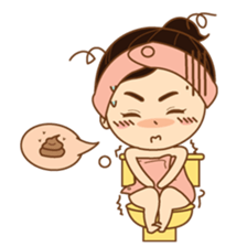 amieiko: Mi-Ke a little girl sticker #1629823