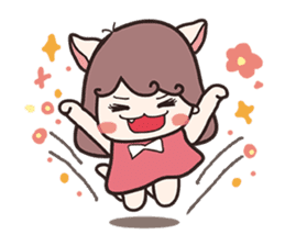 Stickers for girls such as the cat sticker #1630055