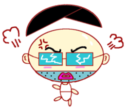 Imitation Hair Old sticker #1630094