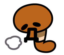 Earthworm Sticker sticker #1630397