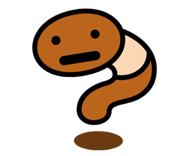 Earthworm Sticker sticker #1630418