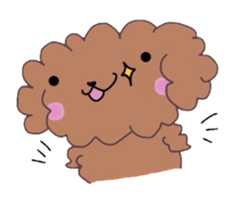 Poodle of various expressions sticker #1630635