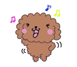 Poodle of various expressions sticker #1630637