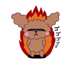 Poodle of various expressions sticker #1630646