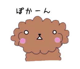 Poodle of various expressions sticker #1630650