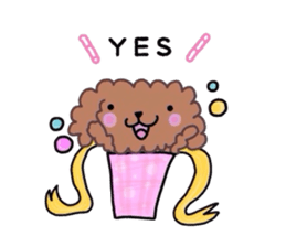 Poodle of various expressions sticker #1630654