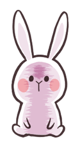 happy life of white bunny sticker #1630683