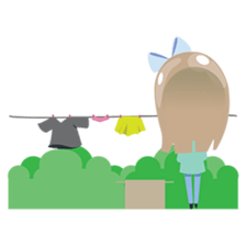 Mayu, the fashionable pretty girl sticker #1630730