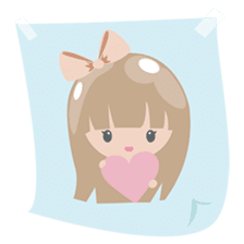 Mayu, the fashionable pretty girl sticker #1630740