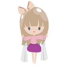 Mayu, the fashionable pretty girl sticker #1630742