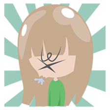 Mayu, the fashionable pretty girl sticker #1630750