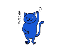 A blue cat sticker #1631047