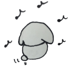 The white dog "Chaku" sticker #1631713