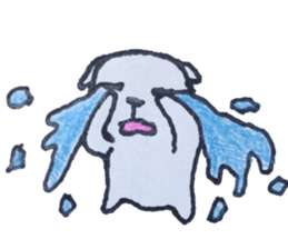 The white dog "Chaku" sticker #1631718