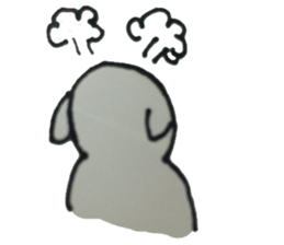 The white dog "Chaku" sticker #1631735